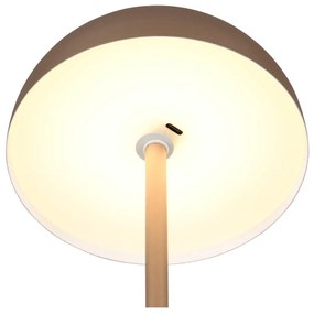 Lampada da tavolo LED color bronzo con paralume in metallo (altezza totale 21 cm) Munoz – Trio