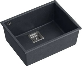 Lavello in granito DAVID 50 Black Metallic