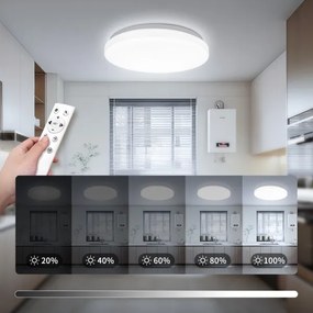 Brilagi - Lampada LED dimmerabile MILKY WAY LED/24W/230V 3000-6500K Ø 38 cm + telecomando