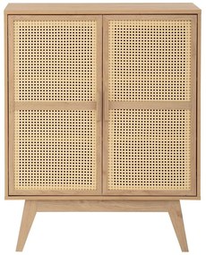 Mobiletto colore naturale in rovere decorato 87x110 cm Bridget - Støraa