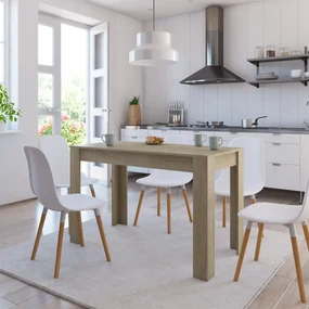 Tavolo Da Pranzo Rovere Sonoma 120x60x76cm İn Legno Multistrato /