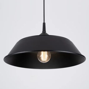 Sollux SL.1328 - Lampadario a sospensione con filo FRIKA 1xE27/15W/230V diametro 34 cm nero