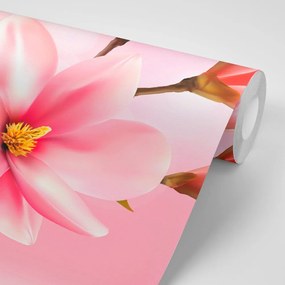 Carta da parati – Magnolia Rosa Delicata