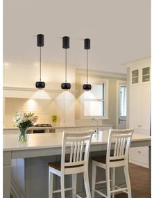 Immax NEO 07219L - Lampadario LED dimmerabile DORMINE 6W/230V opaco nero Tuya +TC