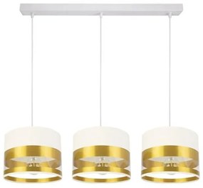 Lampadario su filo MILO 3xE27/60W/230V dorato