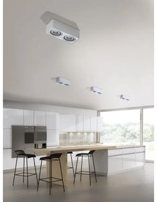 Azzardo AZ4132 - Faretto PAOLA 2xGU10-ES111/16W/230V bianco