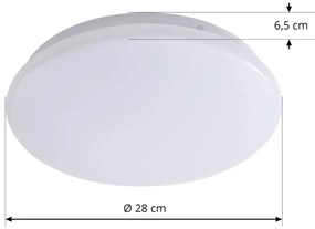 Lindby Smart Plafoniera a LED Emeryn bianco opale 3.000 K Tuya