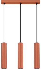 Sollux SL.1632 - Lampadario a sospensione con filo KARBON 3xGU10/10W/230V rosso