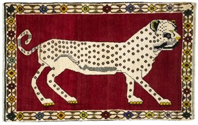 Gabbeh Tappeto 170 x 110 Rosso (Iran) Annodato A Mano