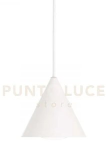 A-line sospensione in metallo bianco 1 luce attacco gu10 d.13cm