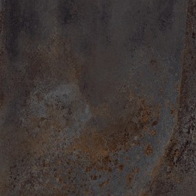 Gres Porcellanato Effetto Metallo Ossidato Nero 60X120 - Efbk045