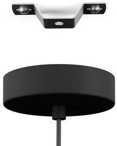 Eglo 43769 - Lampadario a sospensione con filo STILLINGTON 1xE27/40W/230V nero