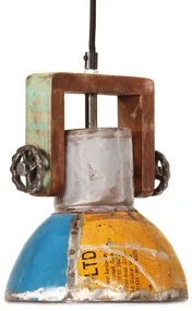 Lampada Sospesa Industriale 25 W Multicolore Rotonda 19 Cm E27 /