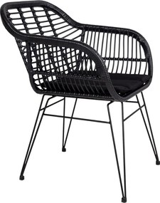 Set di 2 poltrone da esterno in rattan con cuscino Trieste - House Nordic