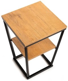 Tavolino EXPAND 57x40 cm nero/marrone