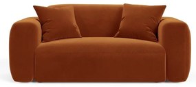 Divano color terracotta con rivestimento in velluto 180 cm Strino – Cosmopolitan Design