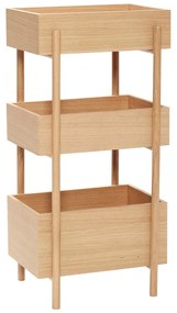 Consolle in legno di quercia naturale 34x43 cm Stack - Hübsch