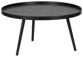 Tavolino nero , Ø 78 cm Mesa - WOOOD