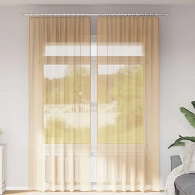Tende İn Voile Con Passanti 2 Pz Sabbia 140x260 Cm /