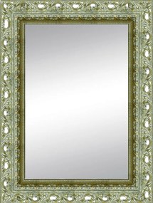 Specchio rettangolare in legno argento 100 x 140 cm