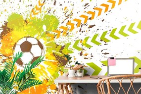 Carta da parati autoadesiva – Palla da calcio per teenager