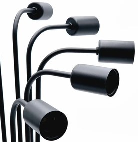 Lampadario a plafone TRINITY 10xE27/15W/230V nero