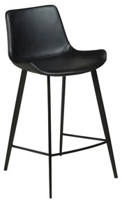 Sgabello da bar in similpelle nera Hype - DAN-FORM Denmark