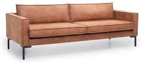 Divano in similpelle marrone 216 cm Rate - Scandic