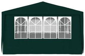 Gazebo Professionale con Pareti 4x6 m Verde 90 g/m²