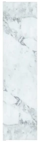 Pannello mdf decoro marmo Carrara lucido L 120 x H 60 cm Sp 19 mm multicolore