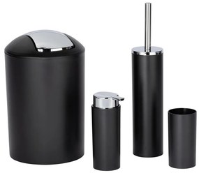 WENKO 24078800 - Set CALVO 6,5x13 cm nero/cromo lucido