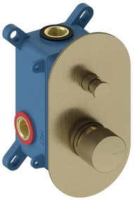 Rubinetto per doccia ad incasso monocomando Loop K oro lucido SANYCCES