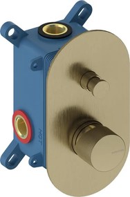 Rubinetto per incasso doccia Loop K 2 vie brushed gold