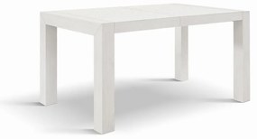Tavolo MARZAMEMI in legno, finitura bianco frassinato, allungabile 160&#215;90 cm &#8211; 240&#215;90 cm