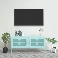 Mobile TV Menta 105x35x50 cm in Acciaio 336239