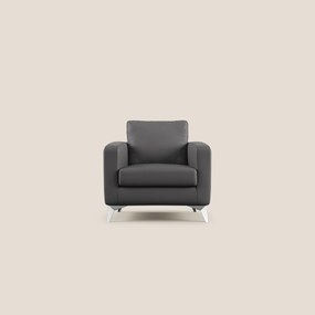 Orione Poltroncina in ecopelle moderna e impermeabile T04 antracite