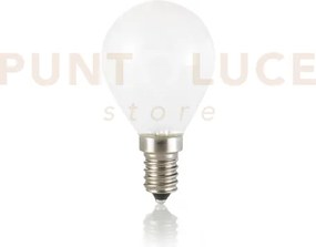 Lampadina attacco e14 sfera in vetro bianco 4 w 340 lm 3000 k dimme...