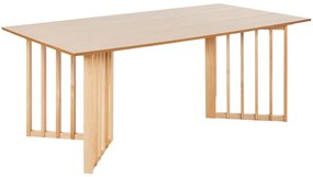 Tavolo da pranzo legno chiaro 200 x 100 cm LEANDRA Beliani