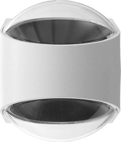 Applique LED 12W Bidirezione Curvo IP65 con LED Bridgelux - Bianca