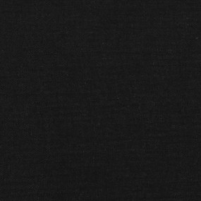 Giroletto con Testiera Nero 180x200 cm in Tessuto