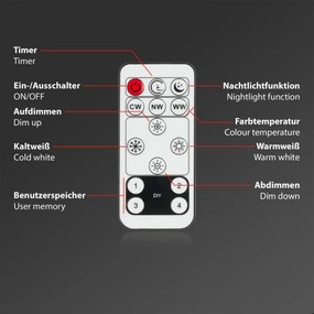 Brilo - Plafoniera LED dimmerabile SLIM LED/23W/230V + +TC