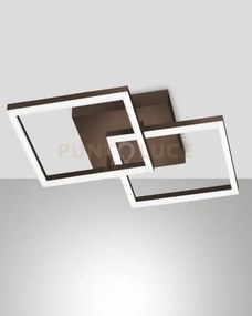 Bard applique corten 2 luci a led 3000k - 39w - 3880 lm dimmerabile...