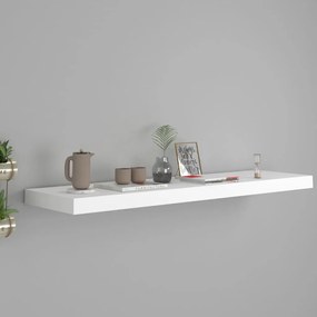 Scaffale A Parete Bianco 90x23,5x3,8 Cm İn Mdf /