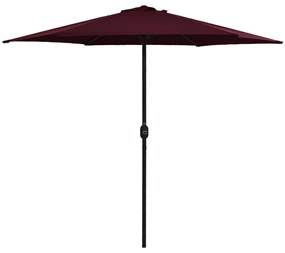 Ombrellone Da Giardino Con Palo İn Alluminio 270x246 Cm Bordò /