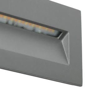 FARO 70289 - LED Lampada da incasso MANI LED/5W/230V IK07 IP65 grigio