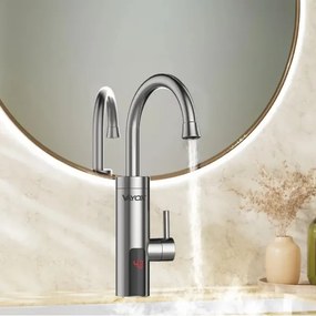 Scaldabagno istantaneo con LED display 3000W/230V IPX4 acciaio inossidabile