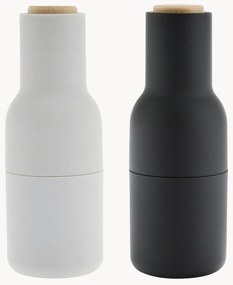 Set macina sale e pepe con coperchio in legno di faggio Bottle Grinder 2 pz