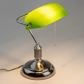 Brilagi - Lampada da scrivania BANK OFFICE 1xE27/60W/230V nera/argento/verde