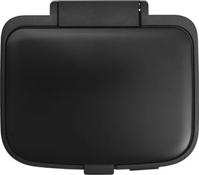 Cestino per la spazzatura nero opaco in acciaio con pedale 4 l Bo – Brabantia