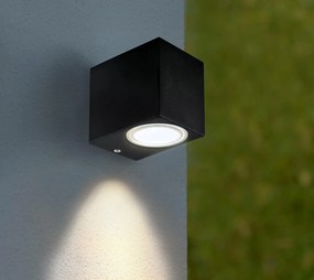 Applique Quadrata Monodirezionale IP65 - GU10 Nera